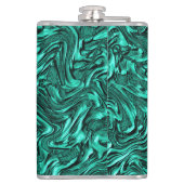 壁の玉の緑のテクスチャのように見える フラスク (裏面)