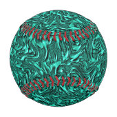 壁の玉の緑のテクスチャのように見える 野球ボール (裏面)