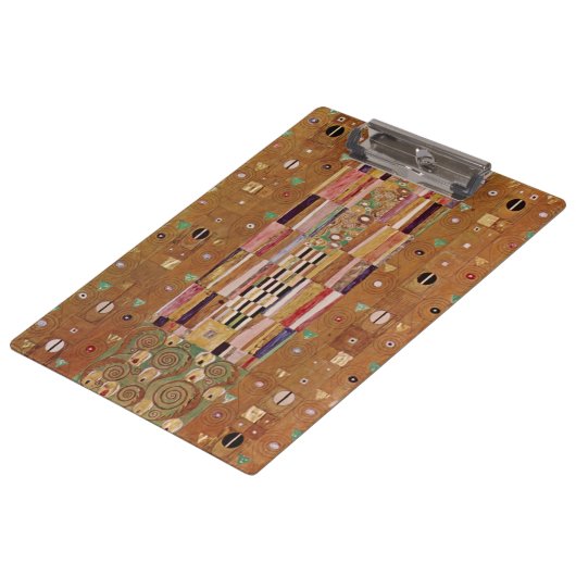 《壁の終わり》グスタフ・クリムトによるストックレットのフレイズ クリップボード (アングル)