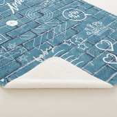 壁の美しい落書き緑の書道 シェルパブランケット (3/4)