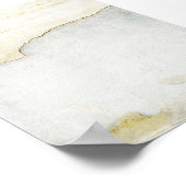 壁の背景の青い破れた紙 ポスター (角)