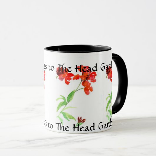 壁の花の信号器のマグ マグカップ (正面右)