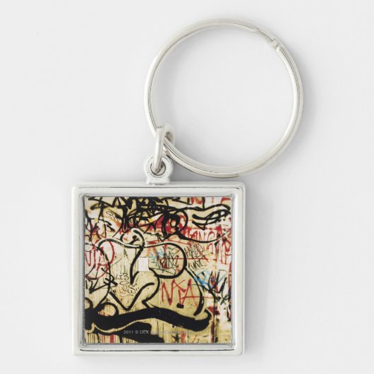 壁の落書き キーホルダー (正面)