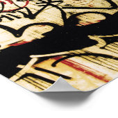 壁の落書き ポスター (角)