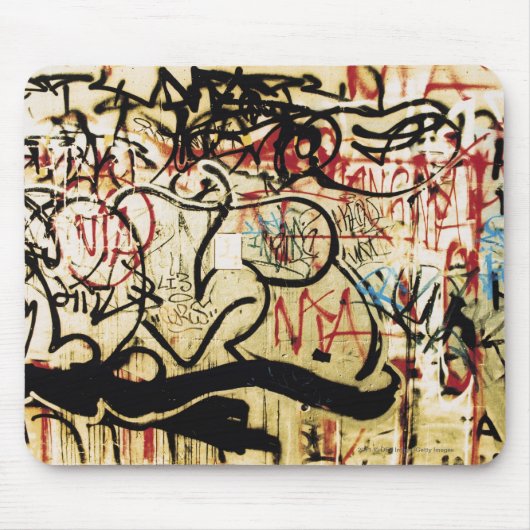 壁の落書き マウスパッド (正面)