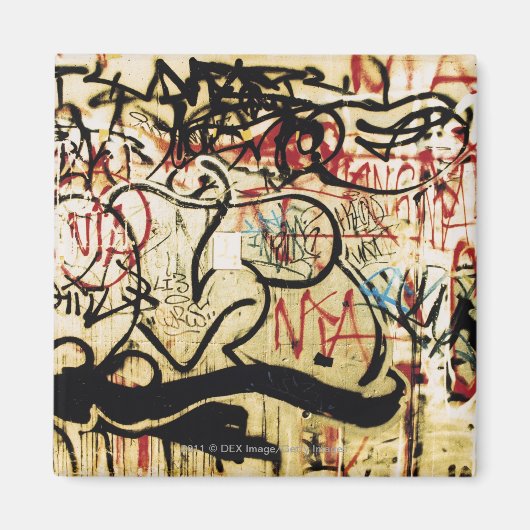 壁の落書き マグネット (正面)