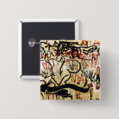 壁の落書き 缶バッジ (正面&裏面)
