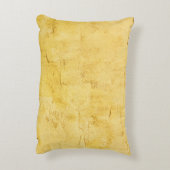 壁の薄い黄色の抽象芸術質感の漆喰 アクセントクッション (裏面(縦))