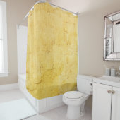 壁の薄い黄色の抽象芸術質感の漆喰 シャワーカーテン (インサイチュ)