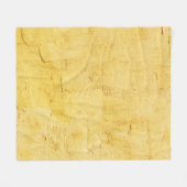 壁の薄い黄色の抽象芸術質感の漆喰 フリースブランケット (正面(横))