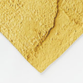 壁の薄い黄色の抽象芸術質感の漆喰 フリースブランケット (角)