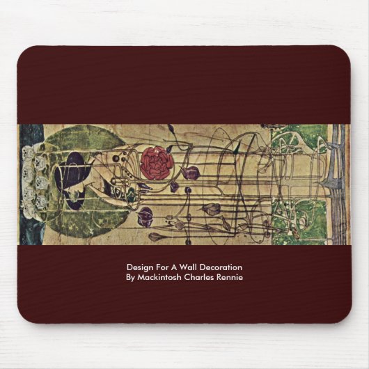 壁の装飾のためのデザイン マウスパッド (正面)