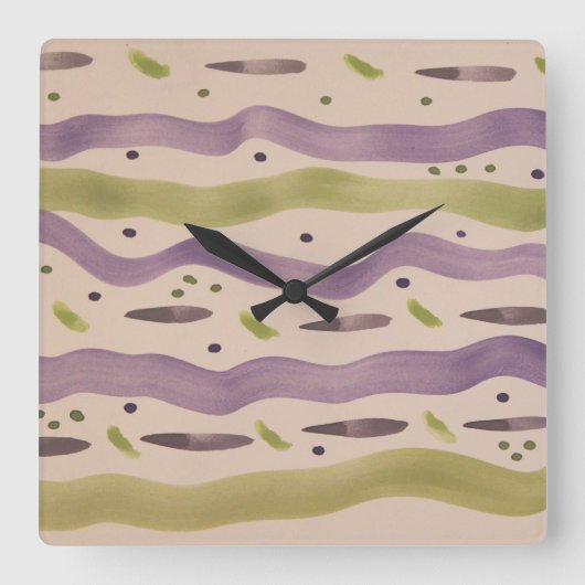 壁の装飾 スクエア壁時計 (正面)