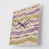 壁の装飾 スクエア壁時計 (傾斜)