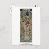 壁の装飾byチャールズ・レニー・マッキントッシュ ポストカード (正面/裏面)