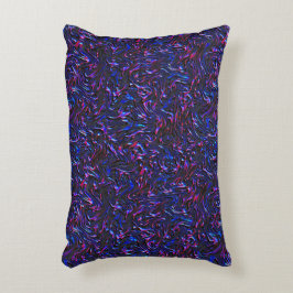 壁の青とピンクのテクスチャのように見える アクセントクッション