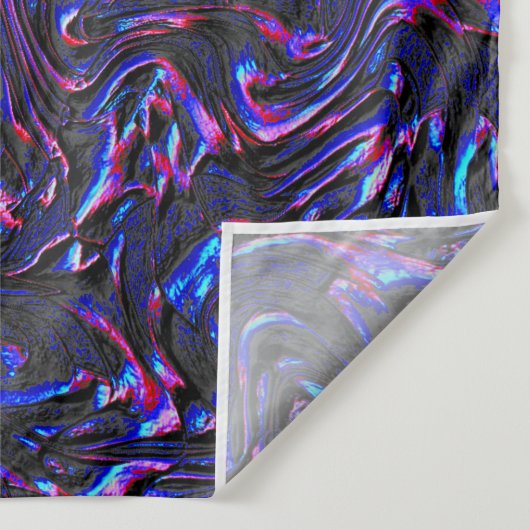 壁の青とピンクのテクスチャのように見える タペストリー (詳細)