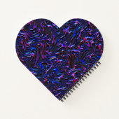 壁の青とピンクのテクスチャのように見える ノートブック (裏面)