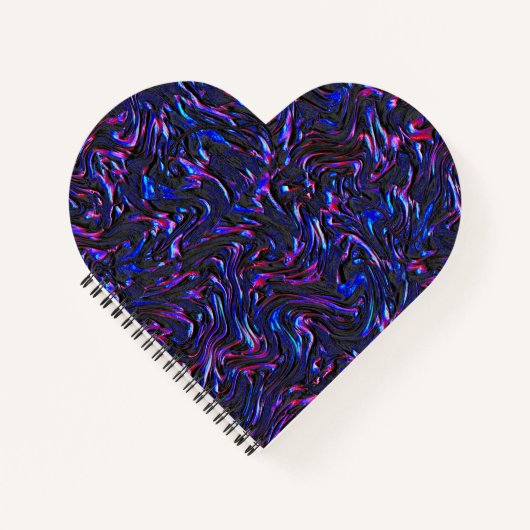 壁の青とピンクのテクスチャのように見える ノートブック (正面)