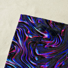 壁の青とピンクのテクスチャのように見える ビーチタオル