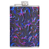 壁の青とピンクのテクスチャのように見える フラスク (正面)