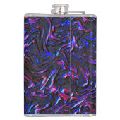 壁の青とピンクのテクスチャのように見える フラスク (裏面)