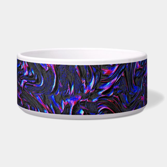 壁の青とピンクのテクスチャのように見える ボウル (正面)