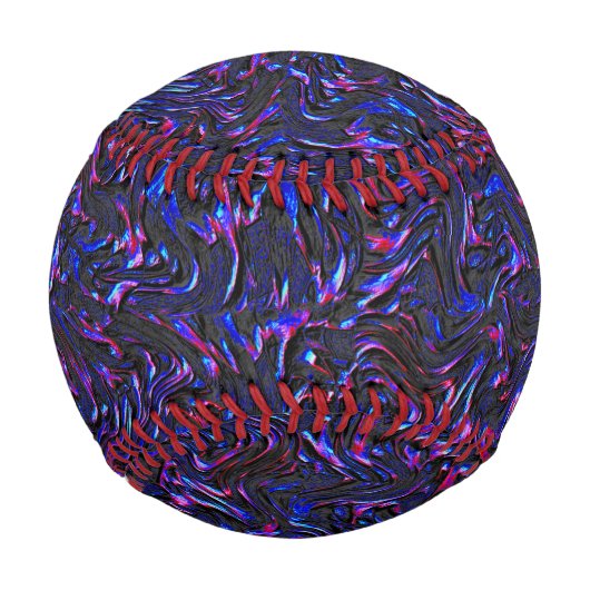 壁の青とピンクのテクスチャのように見える 野球ボール (正面)