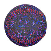 壁の青とピンクのテクスチャのように見える 野球ボール (正面左)