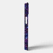 壁の青とピンクのテクスチャのように見える Case-Mate iPhoneケース (裏面 / 右)