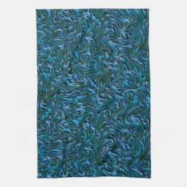 壁の青王室のいテクスチャのように見える キッチンタオル