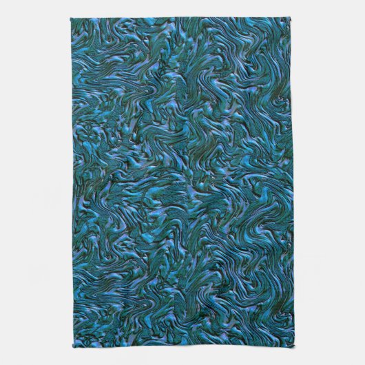 壁の青王室のいテクスチャのように見える キッチンタオル (縦)