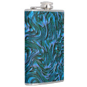 壁の青王室のいテクスチャのように見える フラスク (右)