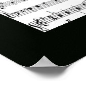 壁の音楽プリント ポスター (角)