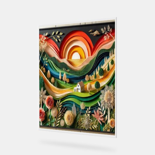 壁の魔法 アクリルサイン (傾斜)