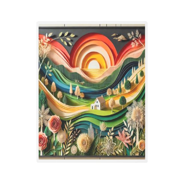 壁の魔法 メタルプリント (正面)