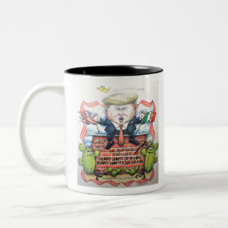 壁のTRUMPTY DUMPTY SAT ツートーンマグカップ