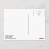 壁はがきに影を落とす ポストカード (裏面)