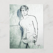 壁はがきに影を落とす ポストカード (正面)