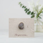 壁はがきに描かれた孤独なカタツムリ ポストカード (スタンド正面)