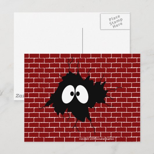 壁はがきの穴 ポストカード (正面/裏面)