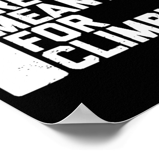 壁は登山大きい石 ポスター (角)