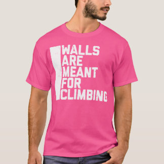 壁は登山大きい石 Tシャツ
