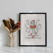 壁やる気を起こさせるアートのポスターかわいいタコ ポスター