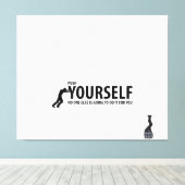 壁やる気を起こさせるアート、感動的引用文、ポスティー キャンバスプリント (インサイチュ (ウッドフロア))