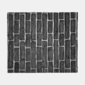 壁れんが壁の建物 フリースブランケット (正面(横))