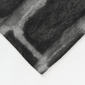 壁れんが壁の建物 フリースブランケット (角)