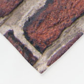 壁れんが壁の赤レンガ フリースブランケット (角)