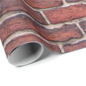 壁れんが壁の赤レンガ ラッピングペーパー (ロールコーナー)