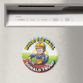 壁を作るドナルドのトランプのレンガ層MASON USA マグネット (インサイチュ (食洗機))